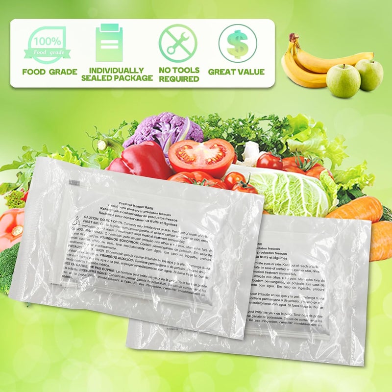 ShuRex 6 Pack PK-1 Produce Saver Refills for Frigidaire Pure Air Produce Keeper FRPAPKRF2PK FRPAPKRF, Compatible with Frigidaire Crisp Seal Fresh System Crisper Drawers - Image 4